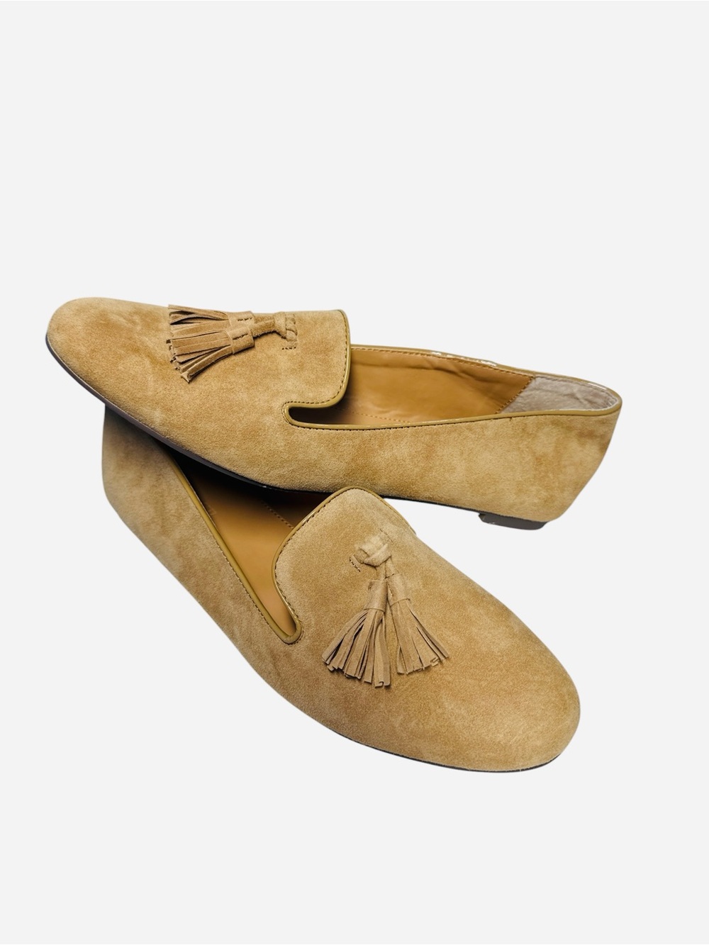 J.Crew Tan Suede Tassel
Loafers Slip-On Flats